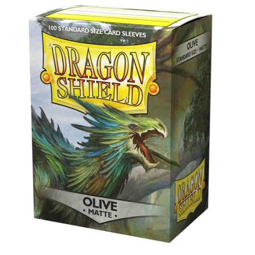 Dragon Shield Sleeves: Matte Olive (Box of 100)