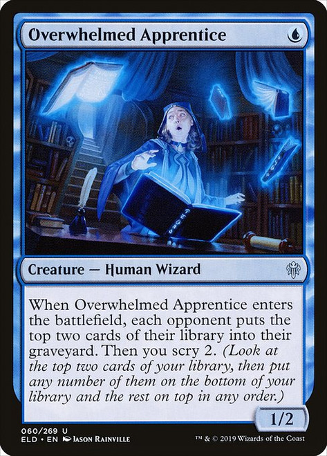 Overwhelmed Apprentice (ELD) (Foil) (#60)