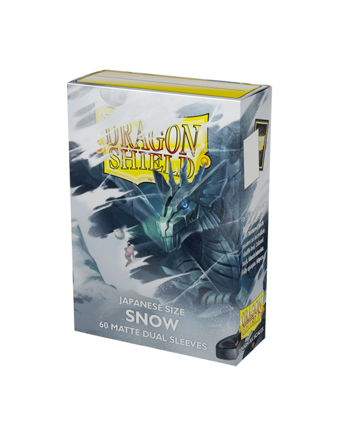 Dragon Shield Dual Matte Japanese Size - Snow (60 ct.)
