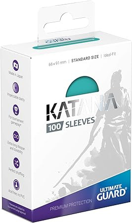 Ultimate Guard Katana Sleeves Standard Size Turquoise (100)