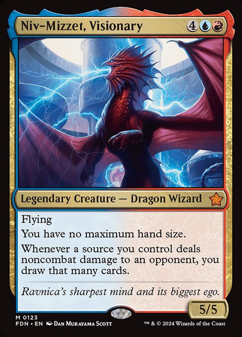Niv-Mizzet, Visionary (FDN) (Foil) (#123)