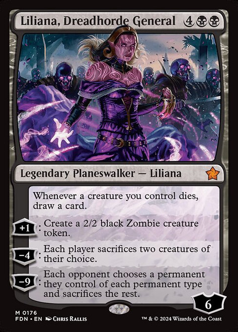 Liliana, Dreadhorde General (FDN) (Foil) (#176)