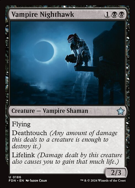 Vampire Nighthawk (FDN) (Foil) (#186)