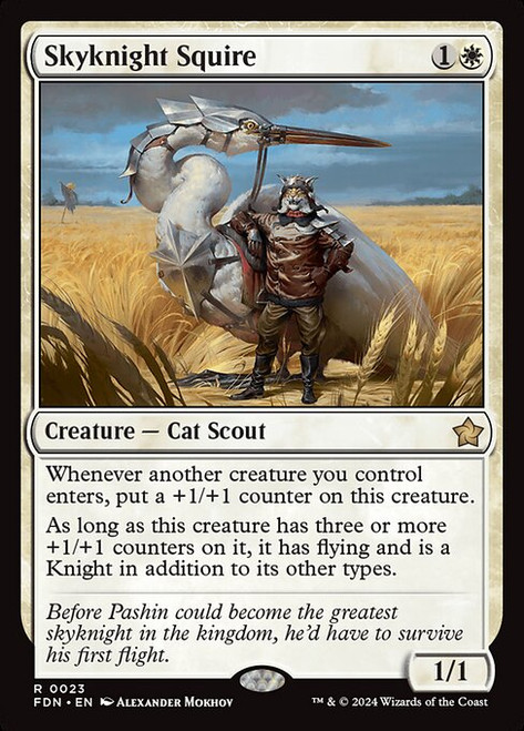 Skyknight Squire (FDN) (Foil) (#23)