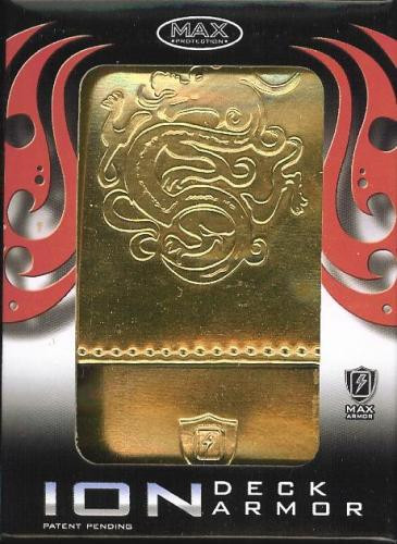 Max Ion Metallic Gold Dragon Logo Deck Box