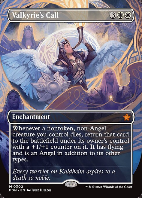 Valkyrie's Call (FDN) (Foil) (Borderless) (#302)