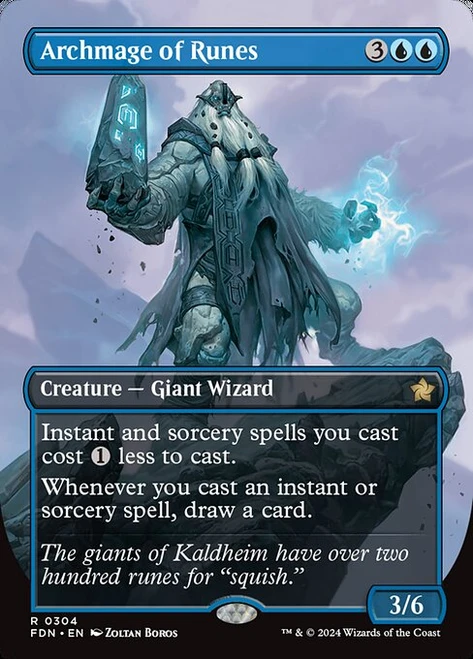 Archmage of Runes (FDN) (Foil) (Borderless) (#304)