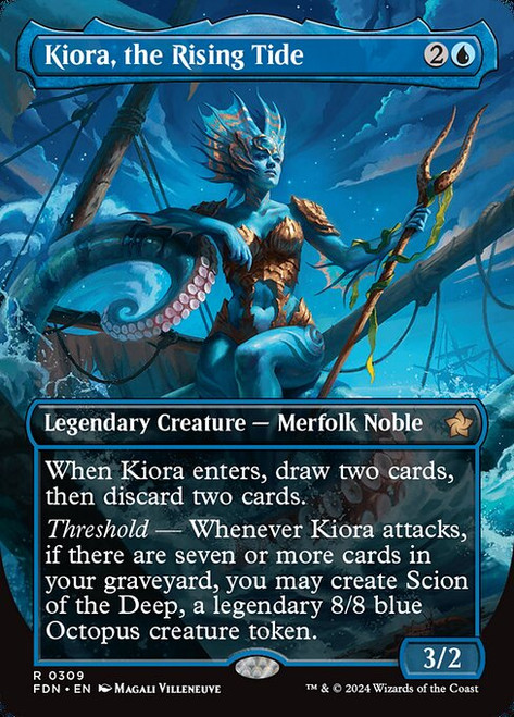 Kiora, the Rising Tide (FDN) (Borderless) (#309)