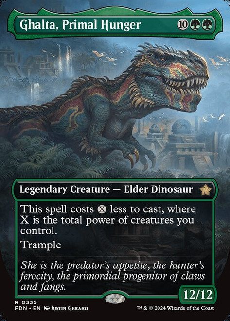 Ghalta, Primal Hunger (FDN) (Foil) (Borderless) (#335)