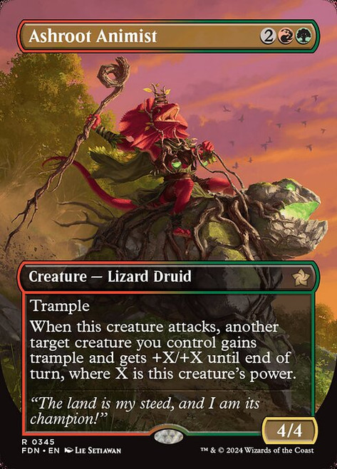 Ashroot Animist (FDN) (Foil) (Borderless) (#345)