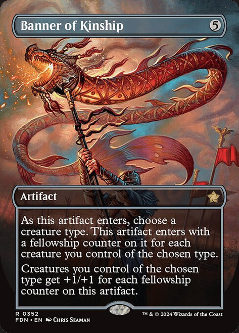Banner of Kinship (FDN) (Foil) (Borderless) (#352)
