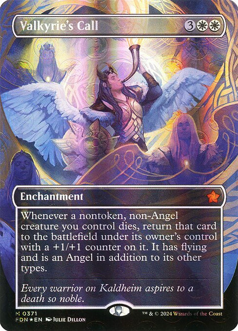 Valkyrie's Call (FDN) (Mana Foil) (Borderless) (#371)