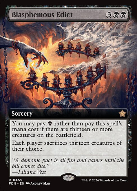Blasphemous Edict (FDN) (Extended Art) (#459)
