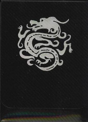 Max Protection Vertical Black Dragon Emblem Deck Box
