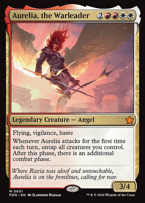 Aurelia, the Warleader (FDN) (#651)