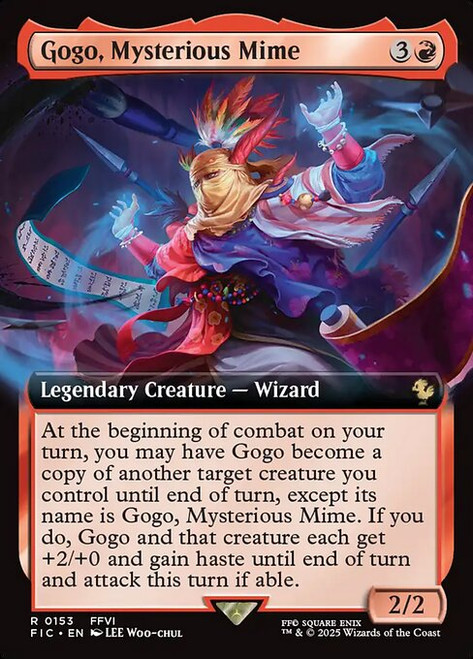 Gogo, Mysterious Mime (FIC) (Foil) (Extended Art) (#153)