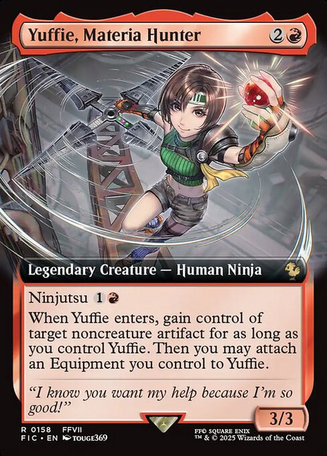 Yuffie, Materia Hunter (FIC) (Foil) (Extended Art) (#158)