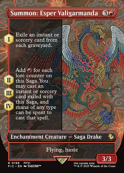 Summon: Esper Valigarmanda (FIC) (Foil) (Borderless) (#198)