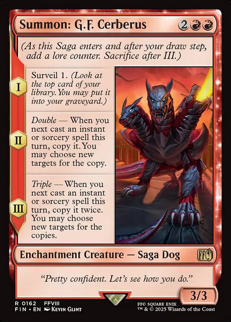 Summon: G.F. Cerberus (FIN) (Foil) (#162)