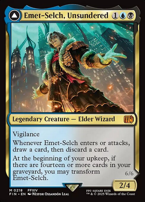 Emet-Selch, Unsundered // Hades, Sorcerer of Eld (FIN) (Foil) (#218)