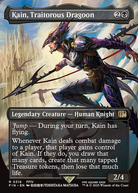 Kain, Traitorous Dragoon (FIN) (Foil) (Borderless) (#316)