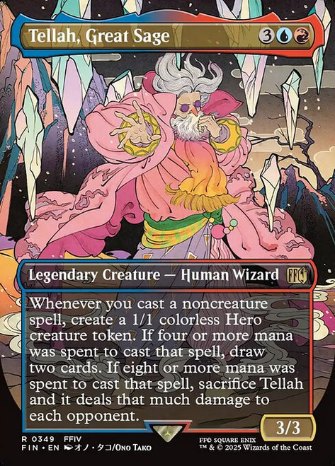 Tellah, Great Sage (FIN) (Foil) (Borderless) (#349)