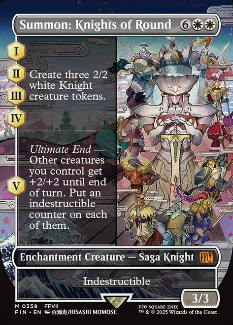 Summon: Knights of Round (FIN) (Foil) (Borderless) (#359)