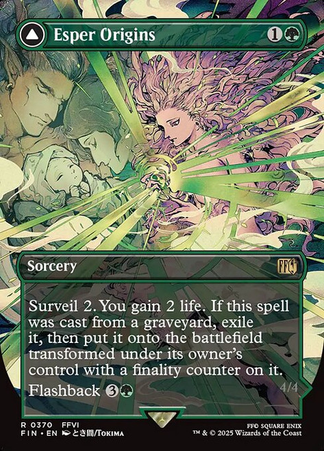 Esper Origins // Summon: Esper Maduin (FIN) (Foil) (Borderless) (#370)