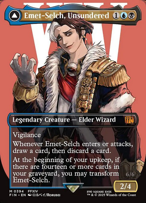 Emet-Selch, Unsundered // Hades, Sorcerer of Eld (FIN) (Borderless) (#394)