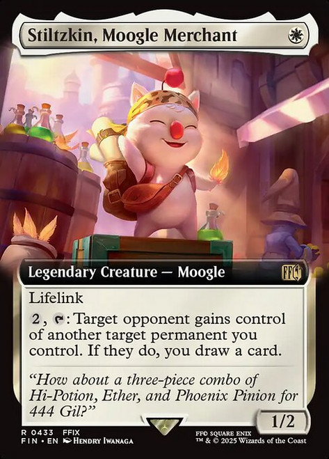 Stiltzkin, Moogle Merchant (FIN) (Extended Art) (#433)