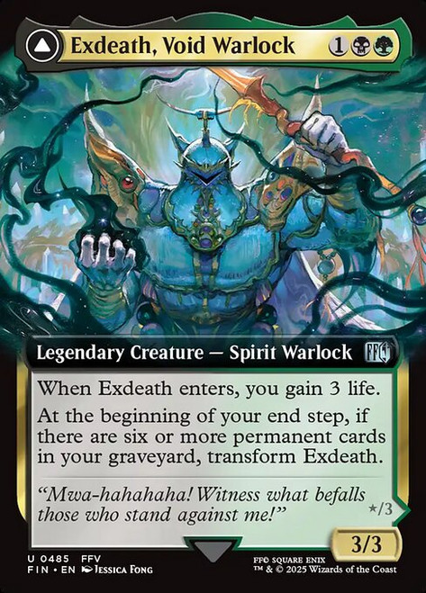 Exdeath, Void Warlock // Neo Exdeath, Dimension's End (FIN) (Extended Art) (#485)