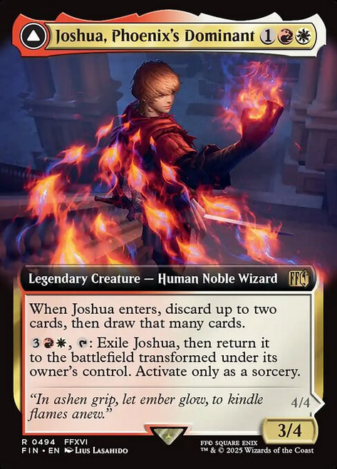 Joshua, Phoenix's Dominant // Phoenix, Warden of Fire (FIN) (Foil) (Extended Art) (#494)