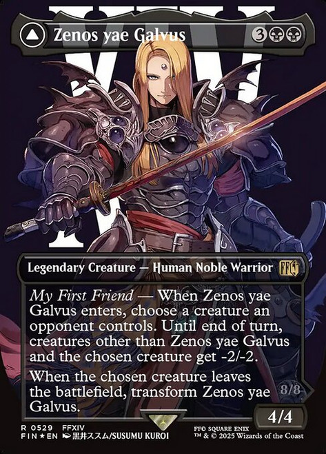 Zenos yae Galvus // Shinryu, Transcendent Rival (FIN) (SurgeFoil) (Borderless) (#529)