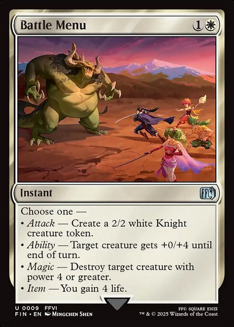 Battle Menu (FIN) (Foil) (#9)