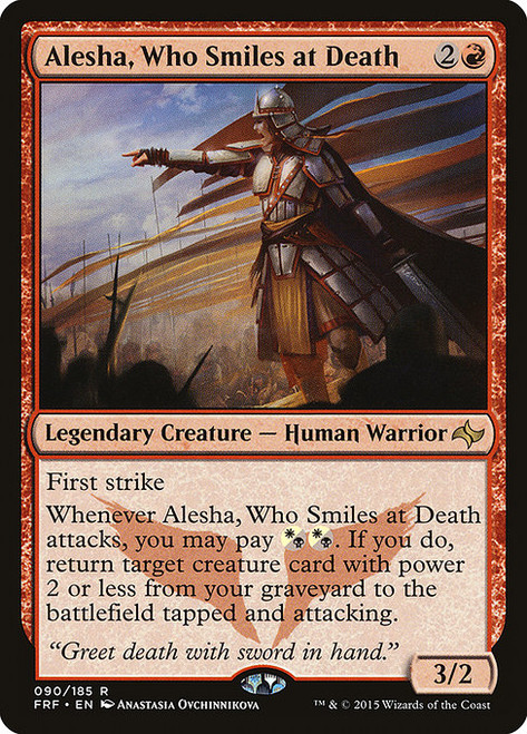 Alesha, Who Smiles at Death (FRF) (Foil) (#90)