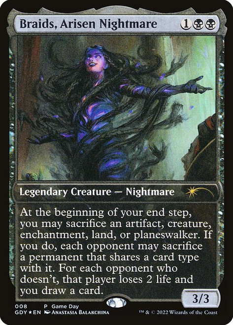 Braids, Arisen Nightmare (GDY) (Foil) (Full Art) (#8)