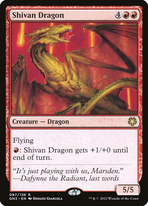 Shivan Dragon (GN3) (#87)