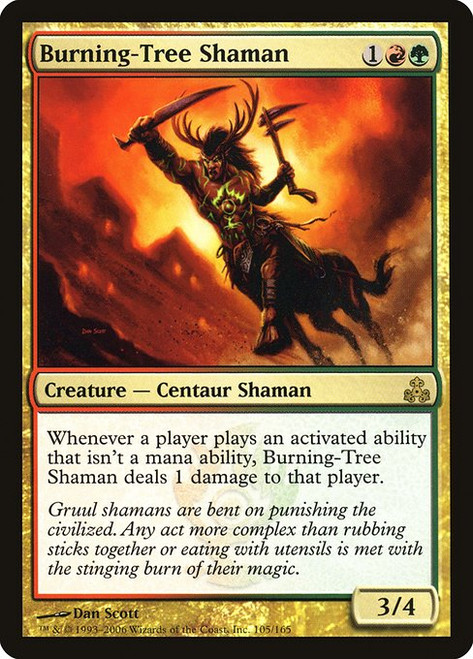 Burning-Tree Shaman (GPT) (Foil) (#105)