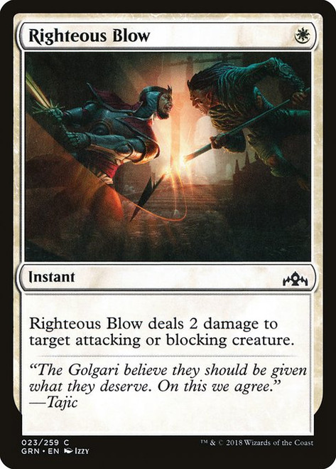 Righteous Blow (GRN) (Foil) (#23)