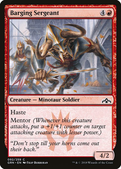 Barging Sergeant (GRN) (Foil) (#92)