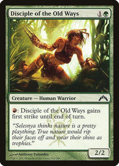 Disciple of the Old Ways (GTC) (Foil) (#118)