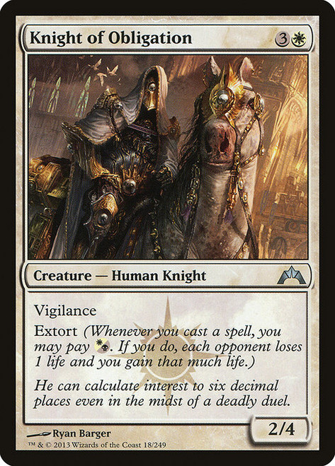 Knight of Obligation (GTC) (Foil) (#18)