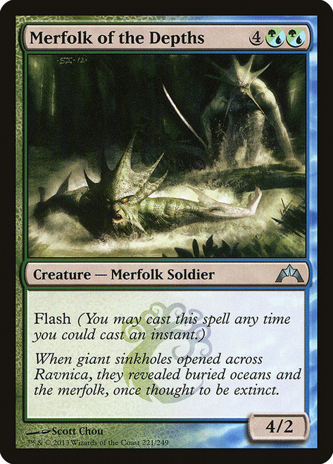 Merfolk of the Depths (GTC) (Foil) (#221)