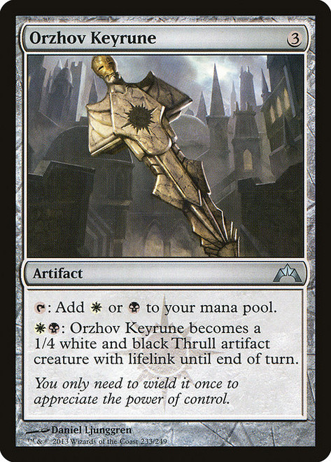 Orzhov Keyrune (GTC) (Foil) (#233)