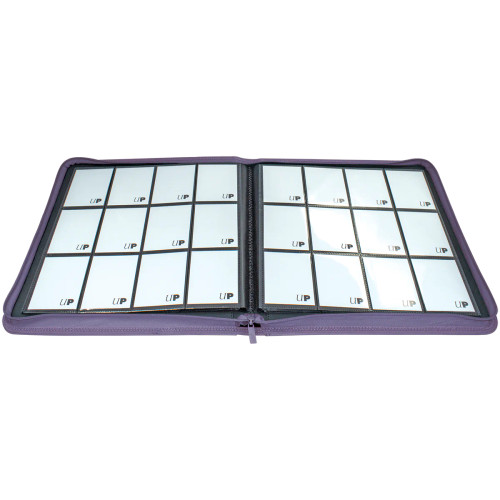 Ultra Pro - Vivid 12-Pocket Zippered PRO-Binder - PURPLE