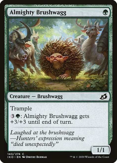 Almighty Brushwagg (IKO) (Foil) (#143)