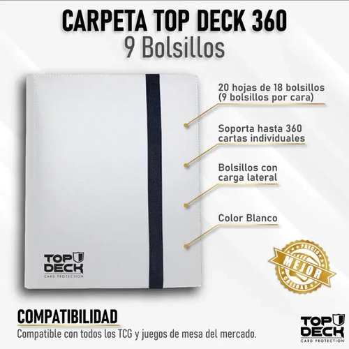 Carpeta Esencial - TOPDECK 360 color Blanco