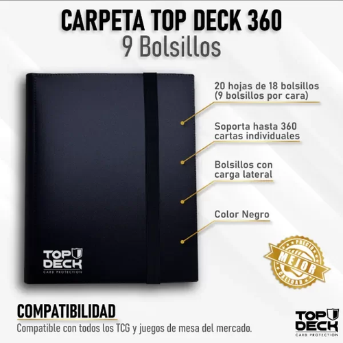 Carpeta Esencial - TOPDECK 360 color Negro