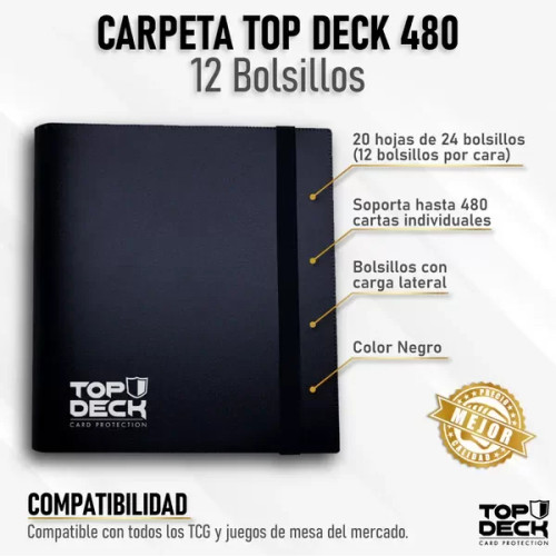 Carpeta Esencial - TOPDECK 480 color Negro