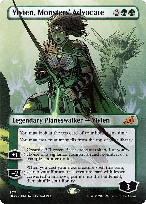 Vivien, Monsters' Advocate (IKO) (Foil) (Borderless) (#277)